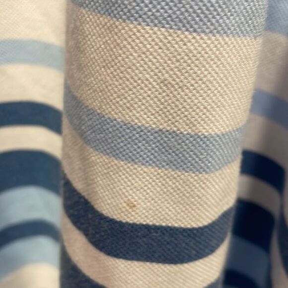 Lacoste Mens polo blue and white striped collared shirt - Picture 10 of 13